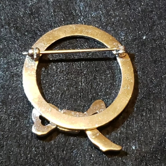 Vintage Dorsons Sterling Diamante Pin Brooch - Picture 2 of 3